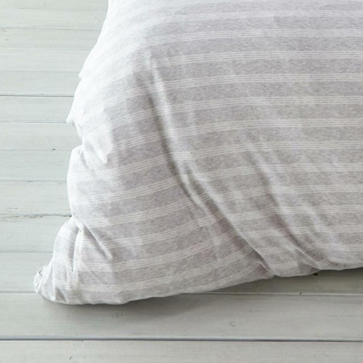 Produktbild BettwarenShop Melangestreifen (Bettwäsche Set, 135x200 cm + 80x80 cm)