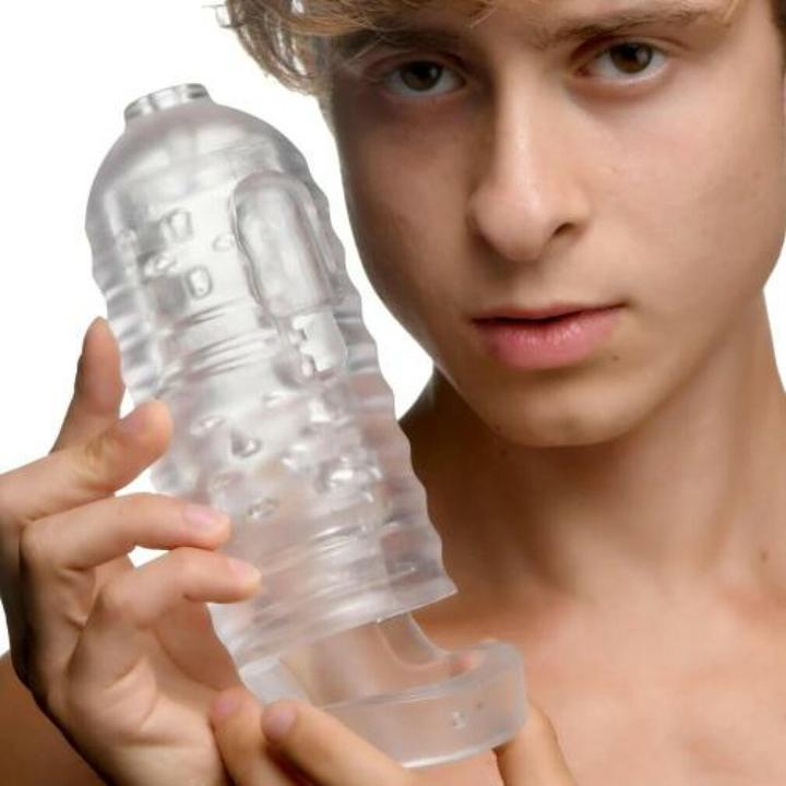 Actual product image XR Brands Milker TPE Masturbator w/ Ball Strap