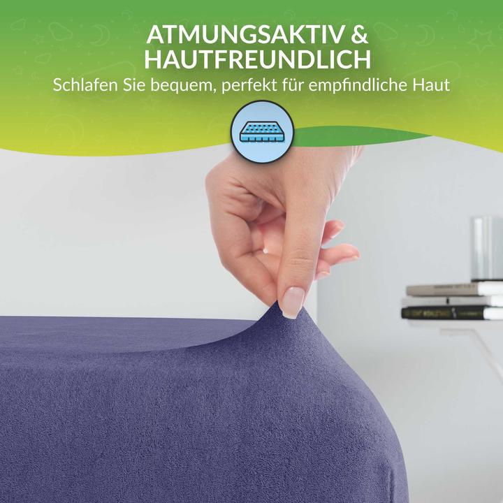 Produktbild Etérea Frottee Spannbettlaken (60 x 120 - 70 x 140 cm)