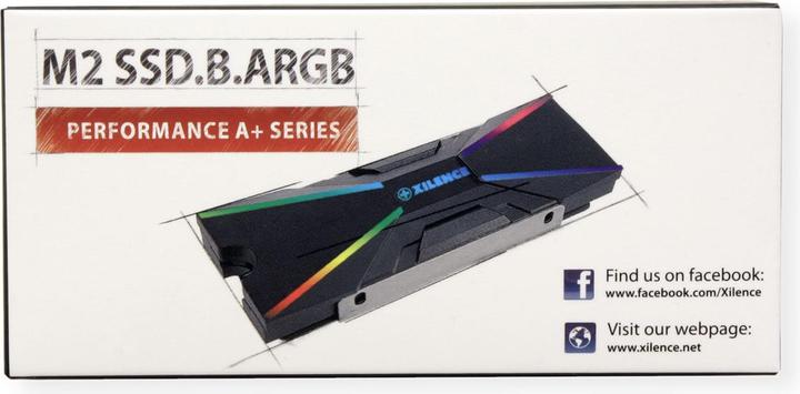 Produktbild Xilence M2SSD.B.ARGB Speichermodul Kühler Schwarz 1 Stück(e)