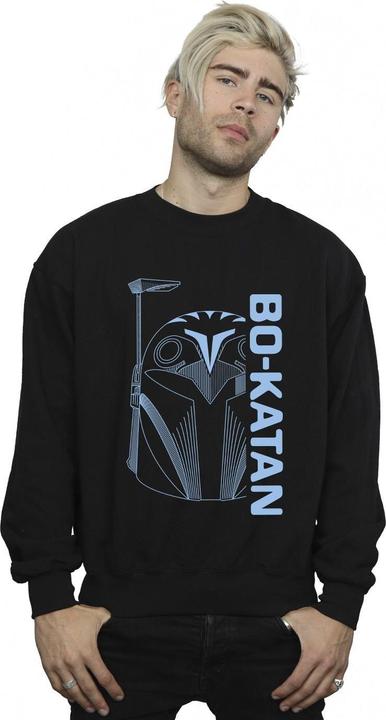 Actual product image Star Wars Mens The Mandalorian Bo Katan Helm Sweatshirt (M)