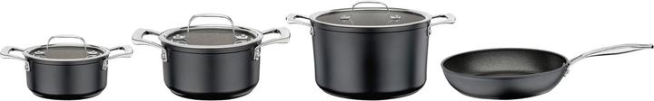 Actual product image Spring Meridian Intense Pro 4-piece pot set with glass lids (Casserole + Stewpot, Stainless steel)