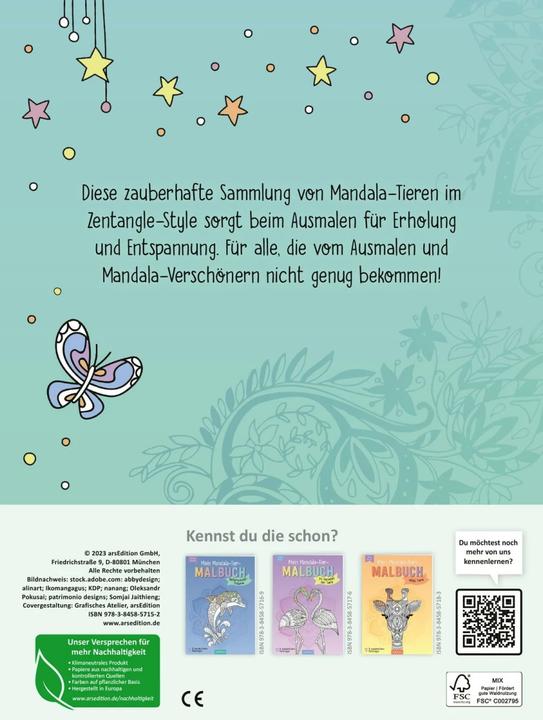 Image du produit Mon livre de coloriage d'animaux Mandala - Animaux magiques