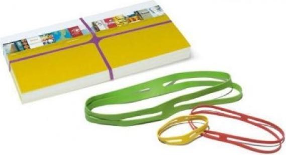 Actual product image Alco Rubber bands X-band colored 220x25mm extra large 50pcs. (500 pcs.)