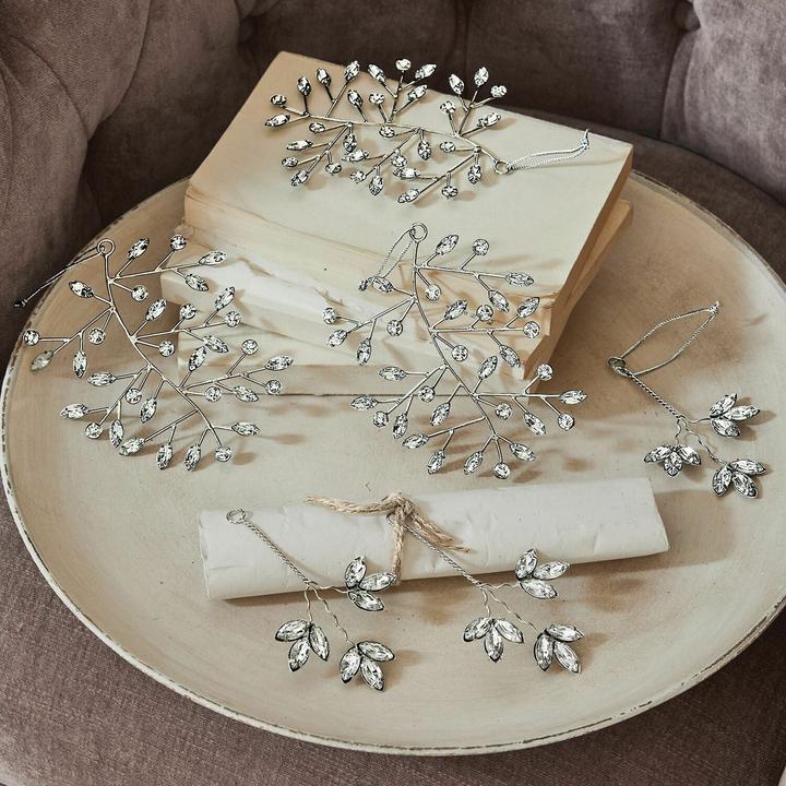 Immagine prodotto Loberon Set di 6 decorazioni natalizie Eileen argento (6 -parte)