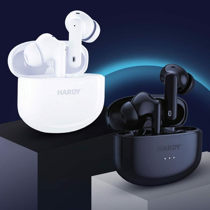 Actual product image 3MK Hardy LifePods Pro słcuhawki bezprzewodowe Bluetooth 5.3 ANC białe/white (ANC, 6.50 h, Wireless)
