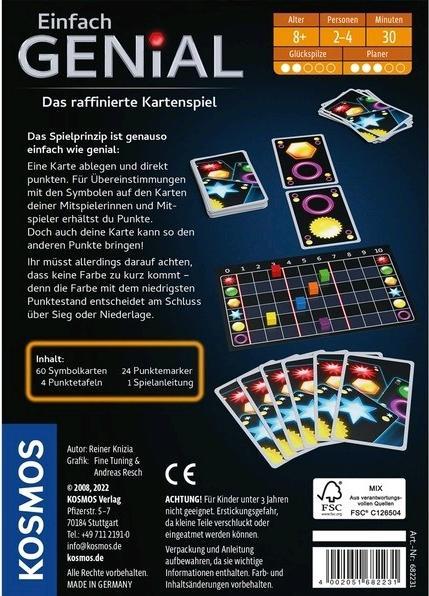 Produktbild Kosmos Kartenspiel Einfach Genial (Deutsch)