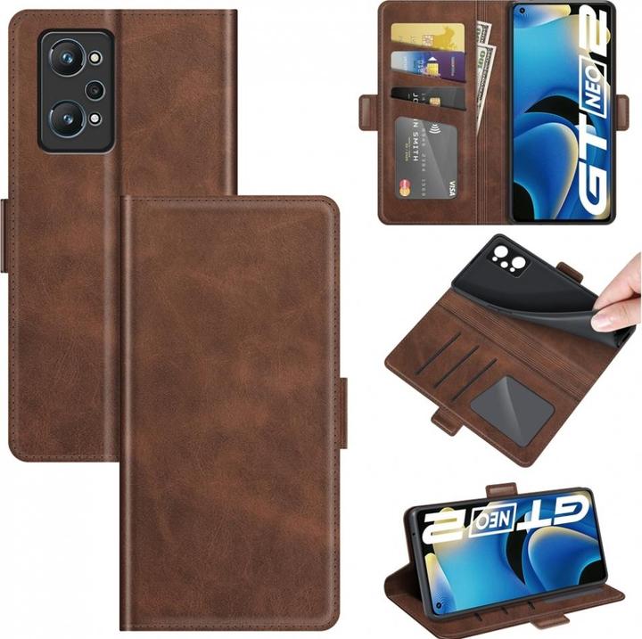Productafbeelding Screenguard Realme GT Neo2 CardLounge Lederen Hoesje (Realme GT Neo 2)