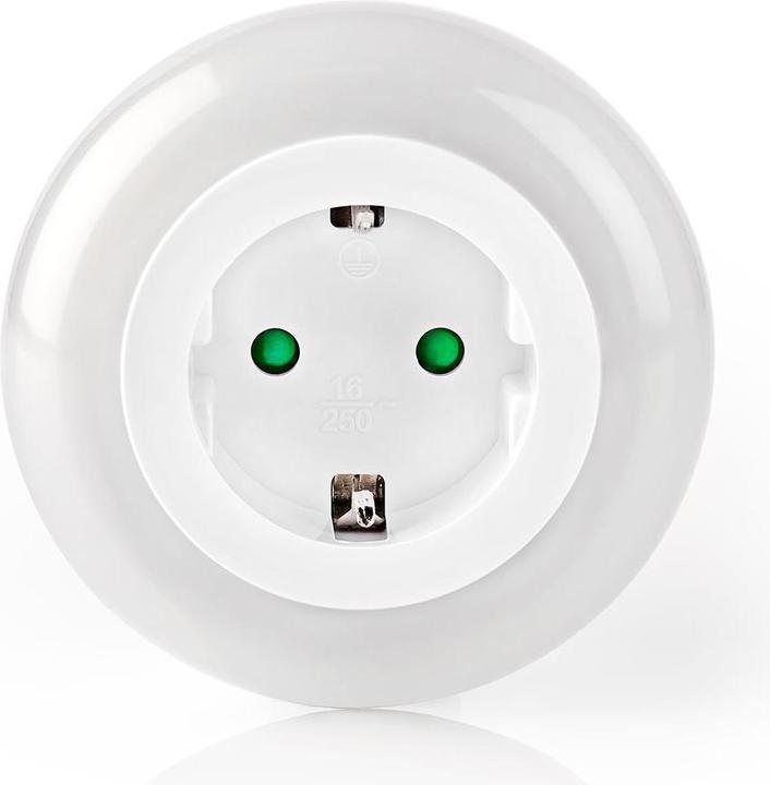 Productafbeelding Nedis Plug-In LED Nachtlamp | Dag/Nacht Sensor | 3680 W | 10 lm | Blauw / Groen / Wit