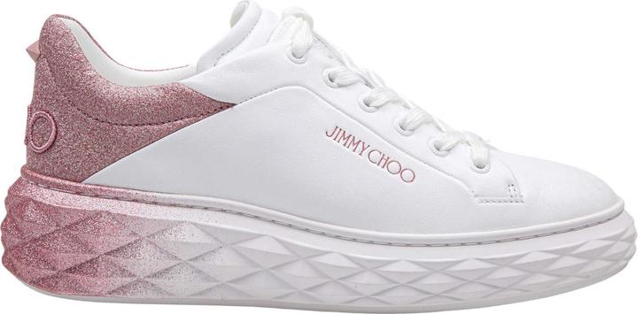 Produktbild Jimmy Choo white leather sneakers with glitter degrade (39)