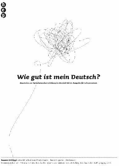 Actual product image Wie gut ist mein Deutsch? Lehrerbuch (German, Ursula Haerri, Susann Schläppi, Hans Kuhn, Therese Hugi-Gall, Elio Lanari, 2007)