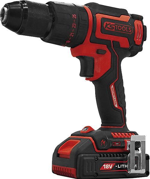 Actual product image KS Tools eMONSTER brushless cordless impact drill and screwdriver set, 4-piece | 18 volt, 2 batteries and (Rechargeable battery operated)