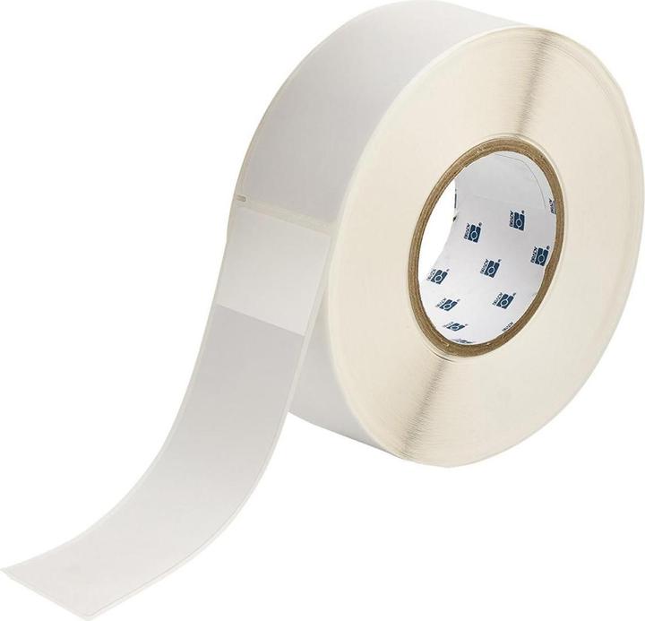 Actual product image Brady THT-83-427-0.5, self-laminating vinyl, white/transparent, 50.80 x 38.10(177.80) mm, perma