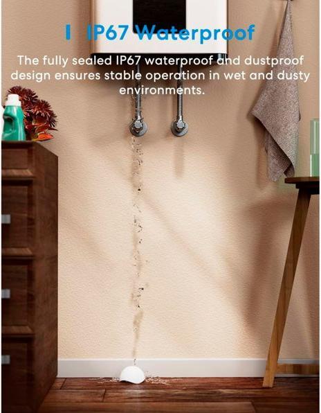 Actual product image Meross Smart Water Leak Sensor