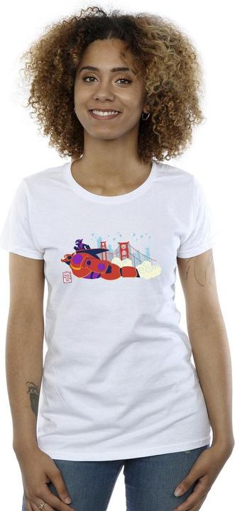 Actual product image Disney Womens/Ladies Big Hero 6 Baymax Hiro Bridge Cotton T-Shirt (S)