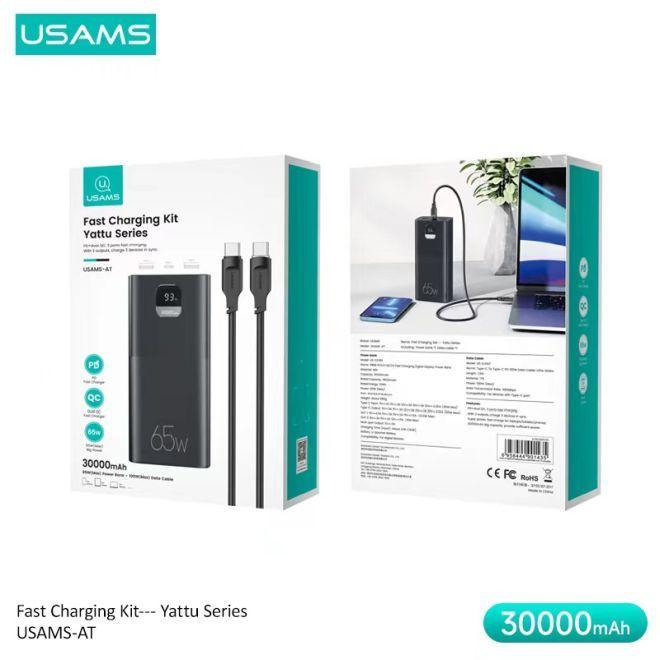 Actual product image Usams Yattu Series (30000 mAh, 65 W, 111 Wh)