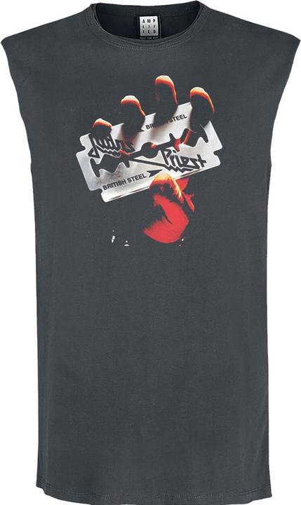 Actual product image Amplified Unisex Adult British Steel Judas Priest Tank Top (S)