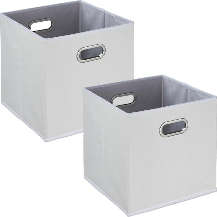 Actual product image Relaxdays 2x storage box (33 x 33 x 32 cm, 34.85 l)