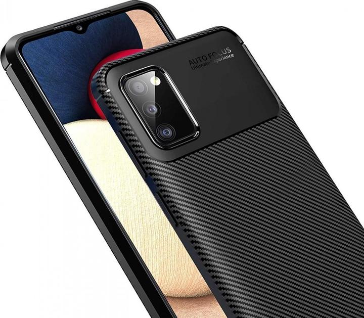 Produktbild Screenguard Samsung Galaxy A02s Hülle Carbon Design TPU Case (Samsung Galaxy A02s)