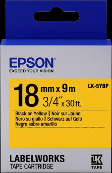 Energie-Label Epson Etikettenkassette Lk-5ybp (1.80 cm, Gelb)