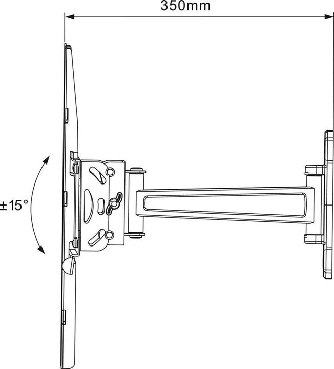 Actual product image Mount Massive MNT 204 WALLMOUNT TURN 120 (Wall, 55", 25 kg)