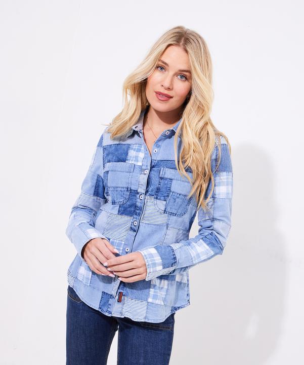 Actual product image Joe Browns Patchwork Denim Shirt (44)