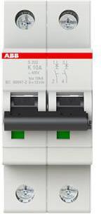 Immagine prodotto ABB S202-K10 Interruttore automatico 10A 2 poli con caratteristica K