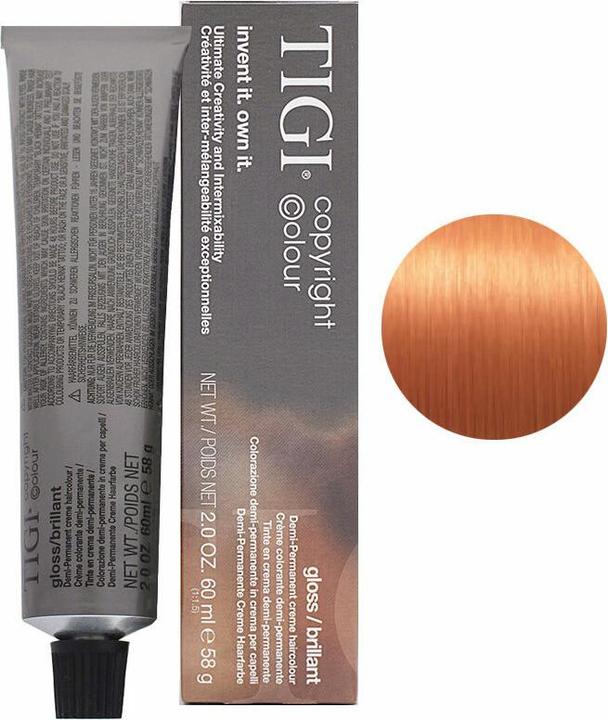 Actual product image Tigi Colour Gloss Semi-Permanent Hair Dye 744 Medium Blonde Copper Intensive 60 ml (744 Medium Blonde Copper Intensive)