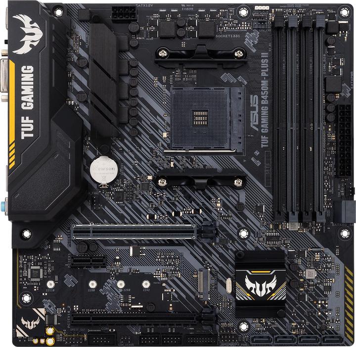 Image du produit ASUS TUF B450M-Plus II Gaming (AM4, AMD B450, mATX)