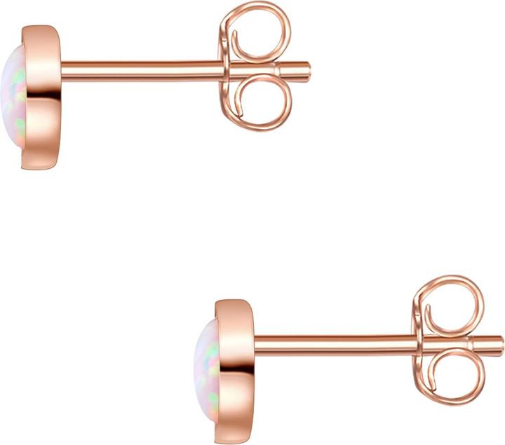 Image du produit Glanzstücke München Femme argent sterling opale (synth.) or rose - 28525 (Argent Sterling)