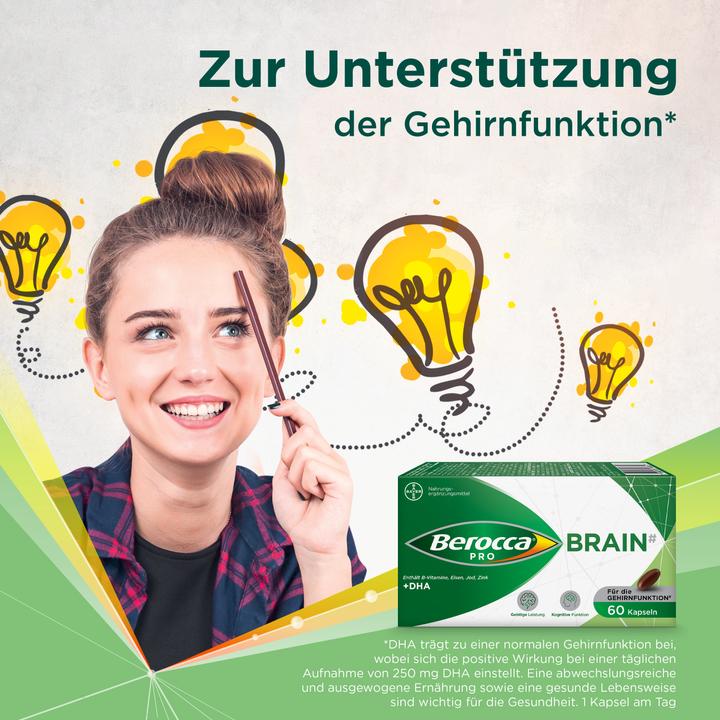 Produktbild Berocca PRO Brain Kapseln (60 Stück, Kapseln, 117 g)