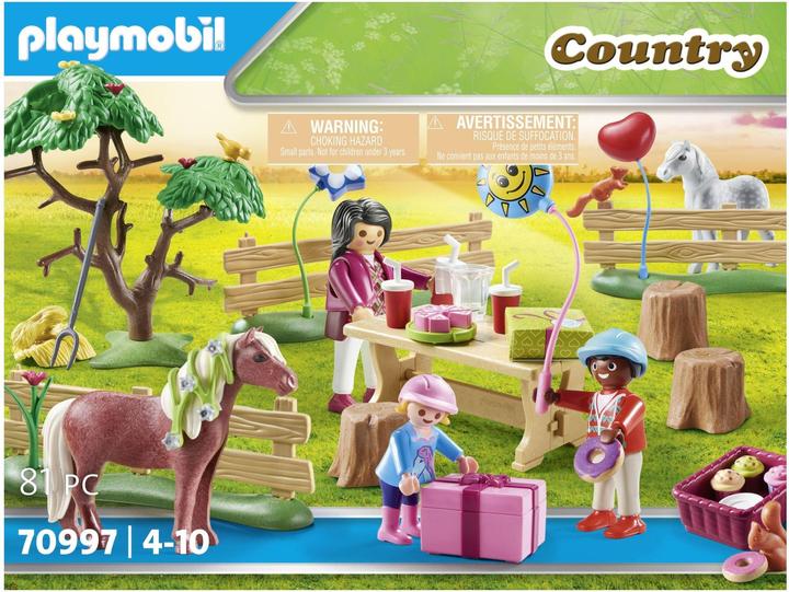 Produktbild Playmobil Kindergeburtstag auf dem Ponyhof (70997, Playmobil Country)