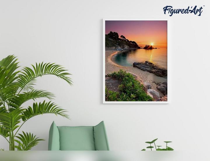 Produktbild Figured'Art Malen nach Zahlen - Sonnenuntergang am Strand