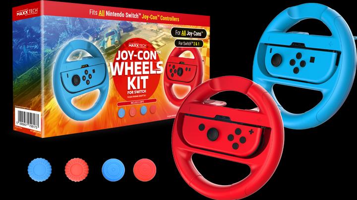 Image du produit Maxx Tech - Joy-Con Wheels & Grip Kit for Nintendo Switch 2/1 (Switch)