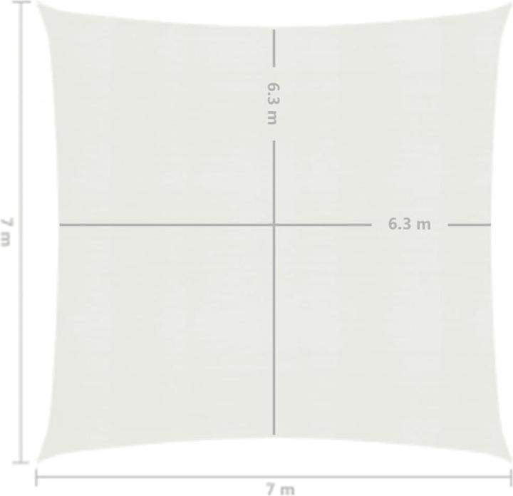 Actual product image VidaXL Voile d'ombrage (700 x 700 cm)