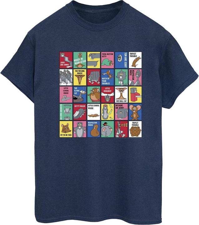 Immagine prodotto Tom & Jerry Grid Squares Maglietta Ampia Donna (M)