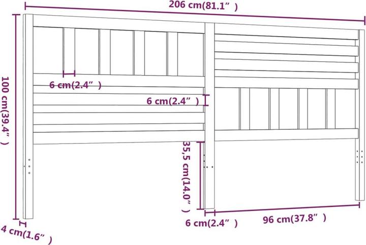 Image du produit VidaXL Kipper (206 x 4 x 100 cm)