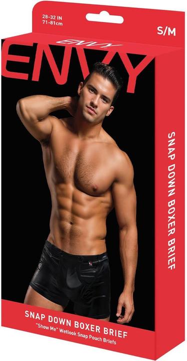 Produktbild Envy Xgen Snap Down Boxer Brief-Black-Lx/L Waist 36" - 40" (W36/L40)