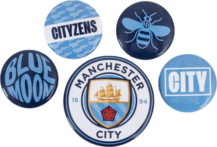 Manchester City FC Knopf Abzeichen Set