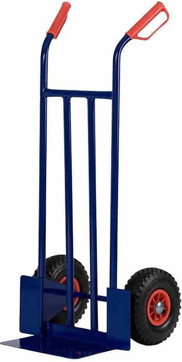 Produktbild FORT Sackkarre Transportkarre aus Stahl in blau, 40x115 cm, Bereifung: luftbereift