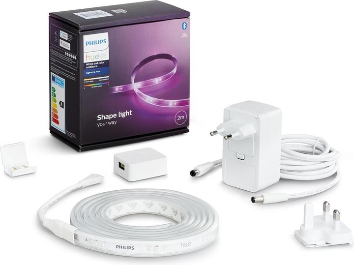 Image du produit JTI Hue LightStrip Plus V4 2m Basisset mit Stecker (200 cm, Intérieur)