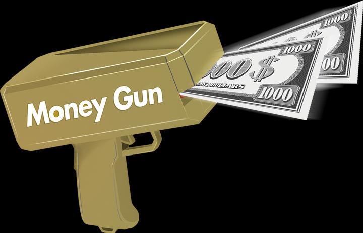 Amo Toys Pocket Money - Money Gun Incl. Paper Money 100 pcs (570305)