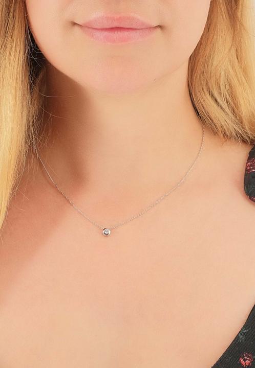 Produktbild Muau Collier Weissgold 750/18K, Diamant 0.10ct.