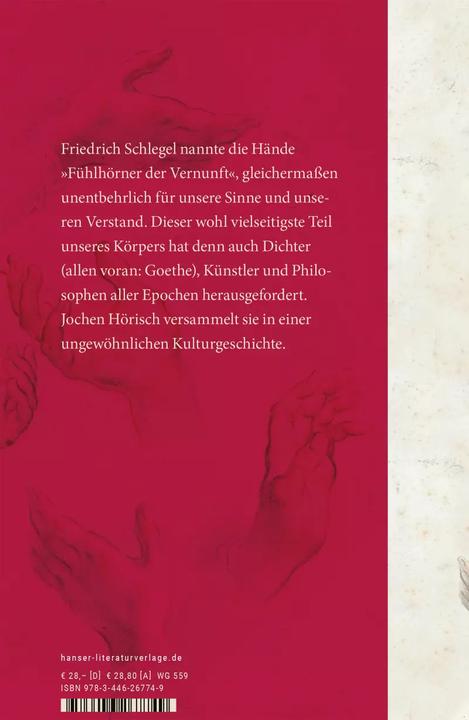 Immagine prodotto Hände (Tedesco, Jochen Hörisch, 2021)