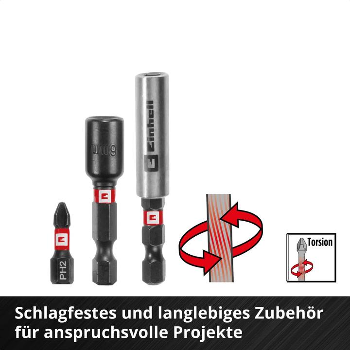 Produktbild Einhell 108759 39teilig Bohrer- und Bit-Sortiment (4 mm, 5 mm, 6 mm, 8 mm)