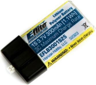 Produktbild E-Flite AKKU Lipo 1S 3.7V 300mAh 25C (3.70 V, 300 mAh)
