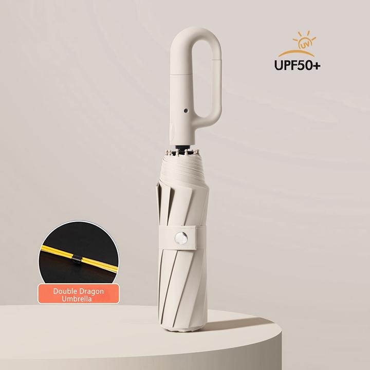 Alopini Ombrello automatico portatile di grandi dimensioni con fibbia per le giornate di sole e di pioggia