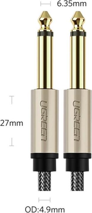 Actual product image Ugreen 6.35 mm jack - 6.35 mm jack (1 m, 6.3mm jack)