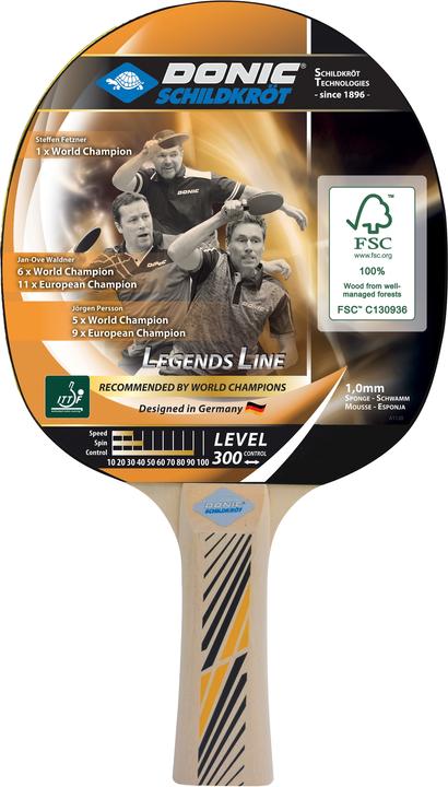 Actual product image Donic Schildkröt - TT racket LEGENDS 300