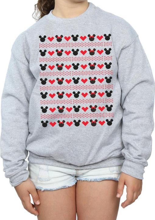 Image du produit Disney - Sweat MICKEY AND MINNIE CHRISTMAS HEARTS - Fille (140, 146)